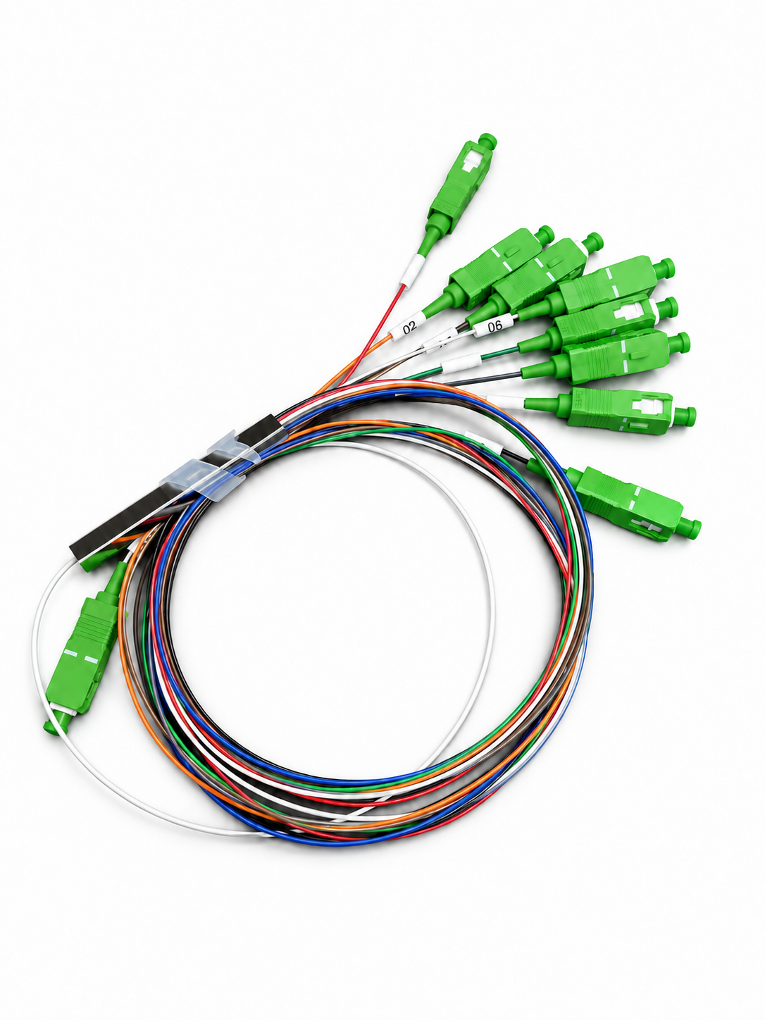 مقسم ألياف PLC بنسبة 1/8 APC — 2